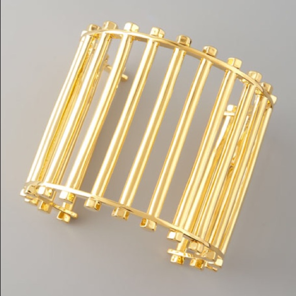Eddie Borgo Grate Cuff, Gold